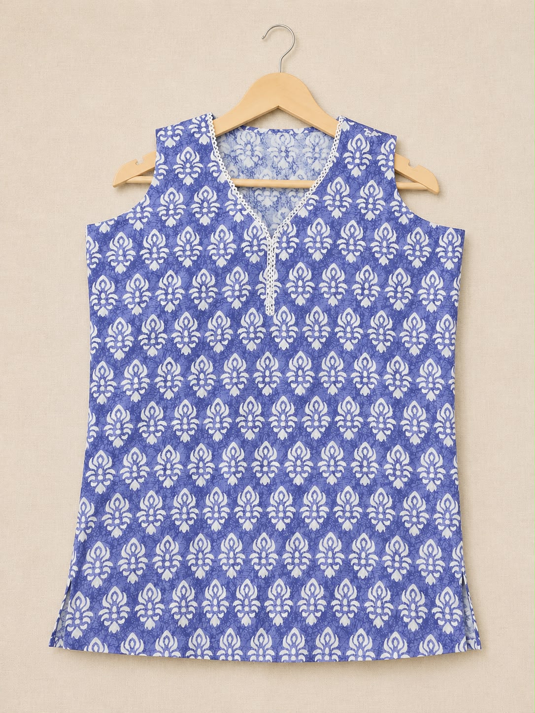 Sleeveless Short Kurti Top – Casual, Office & Partywear