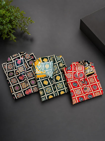 Women’s Premium Printed Coat-Set, Soft & Comfortable